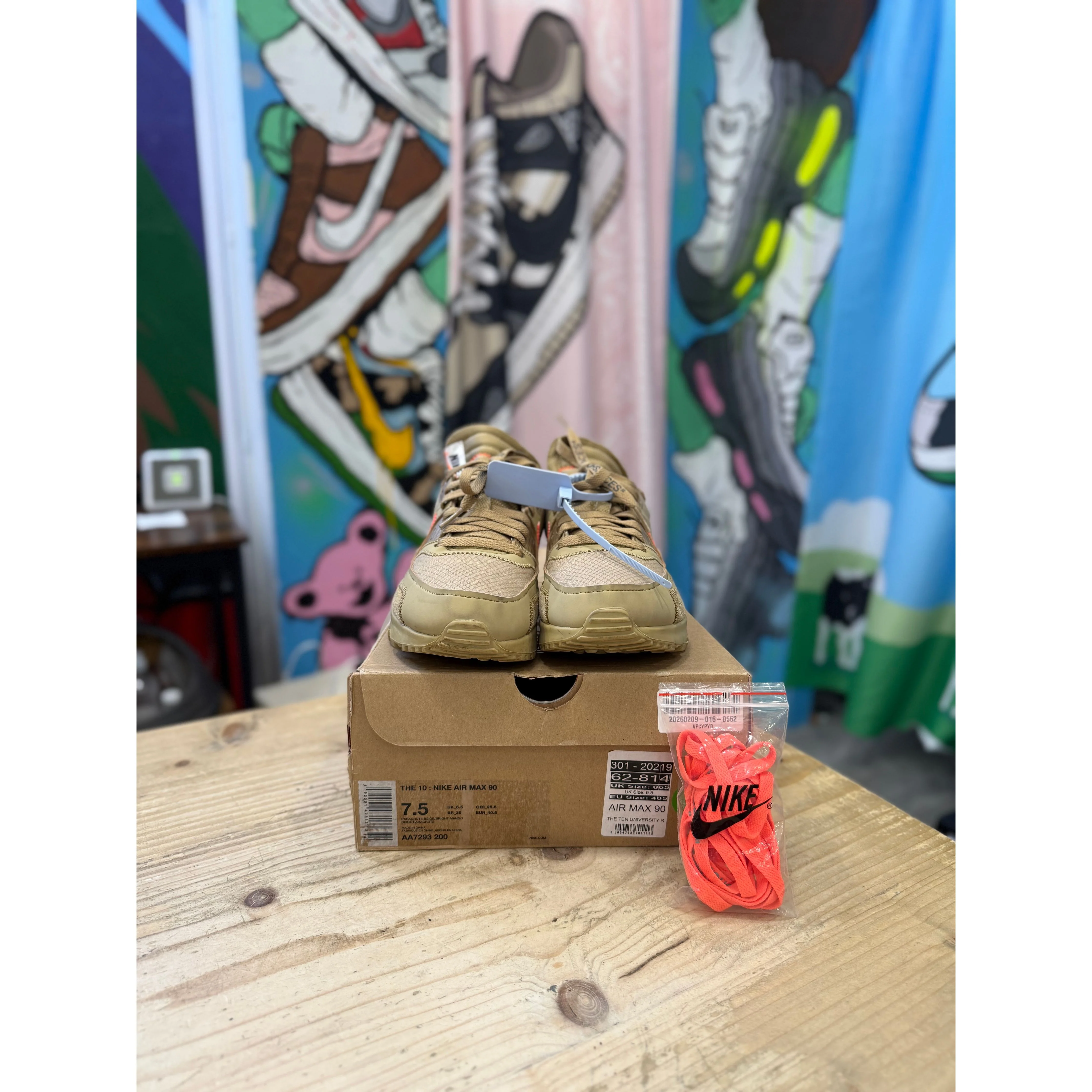 Nike Air Max 90 Off-White Desert Ore UK 6.5 - Image 2
