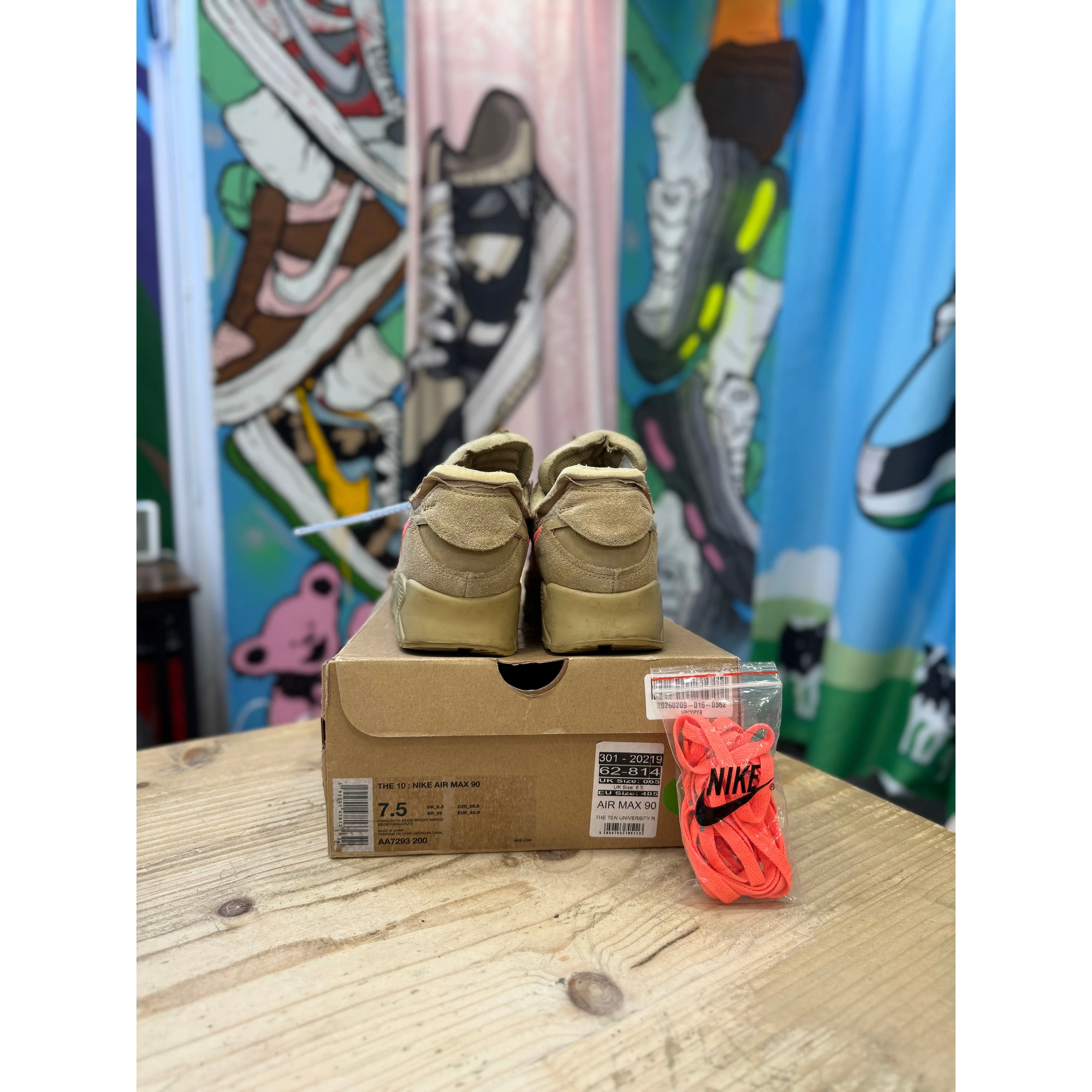 Nike Air Max 90 Off-White Desert Ore UK 6.5 - Image 4