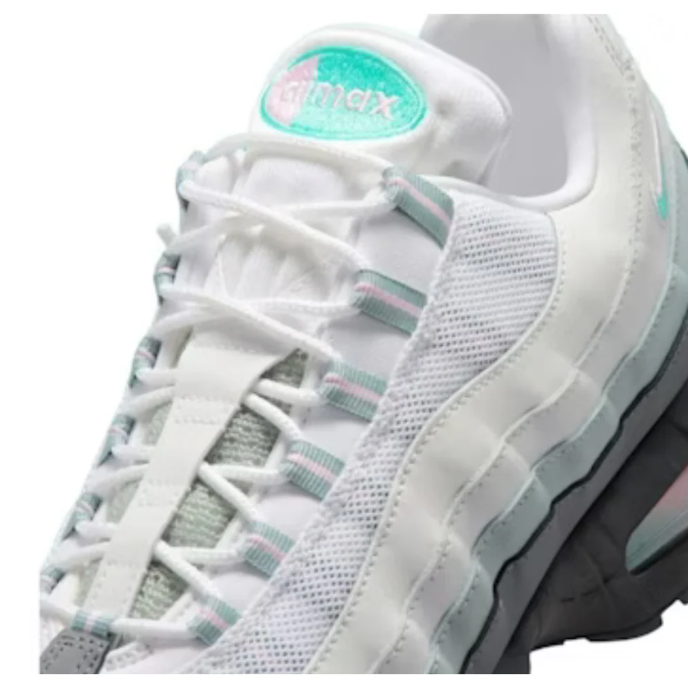 NIKE AIR MAX 95 BIG BUBBLE WHITE HYPER TURQUOISE PINK FOAM - Image 4