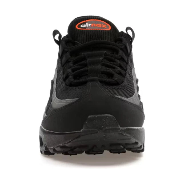 Nike Air Max 95 Black Grey Safety Orange - Image 2