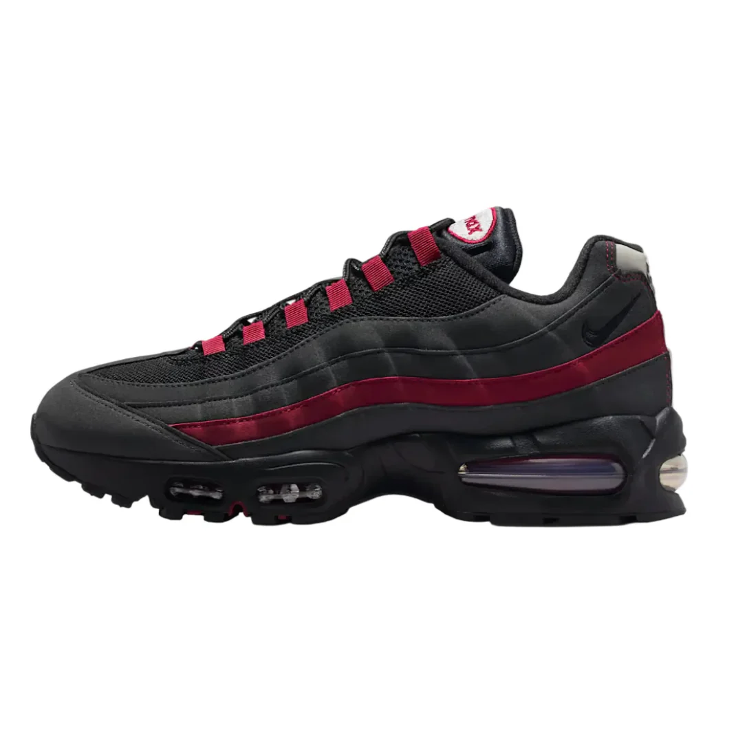 Nike Air Max 95 OG Big Bubble Black Crimson Grey - Image 2