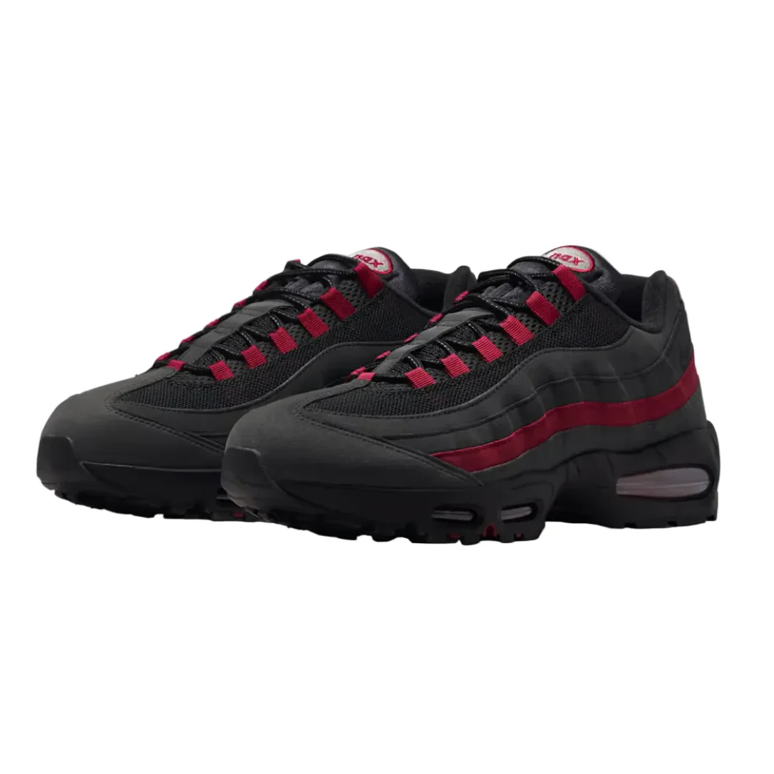 Nike Air Max 95 OG Big Bubble Black Crimson Grey - Image 4