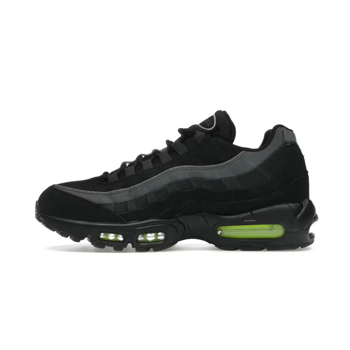 Nike Air Max 95 Retro Logo Black Grey Volt - Image 2
