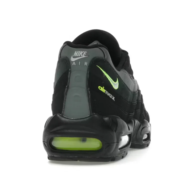 Nike Air Max 95 Retro Logo Black Grey Volt - Image 4