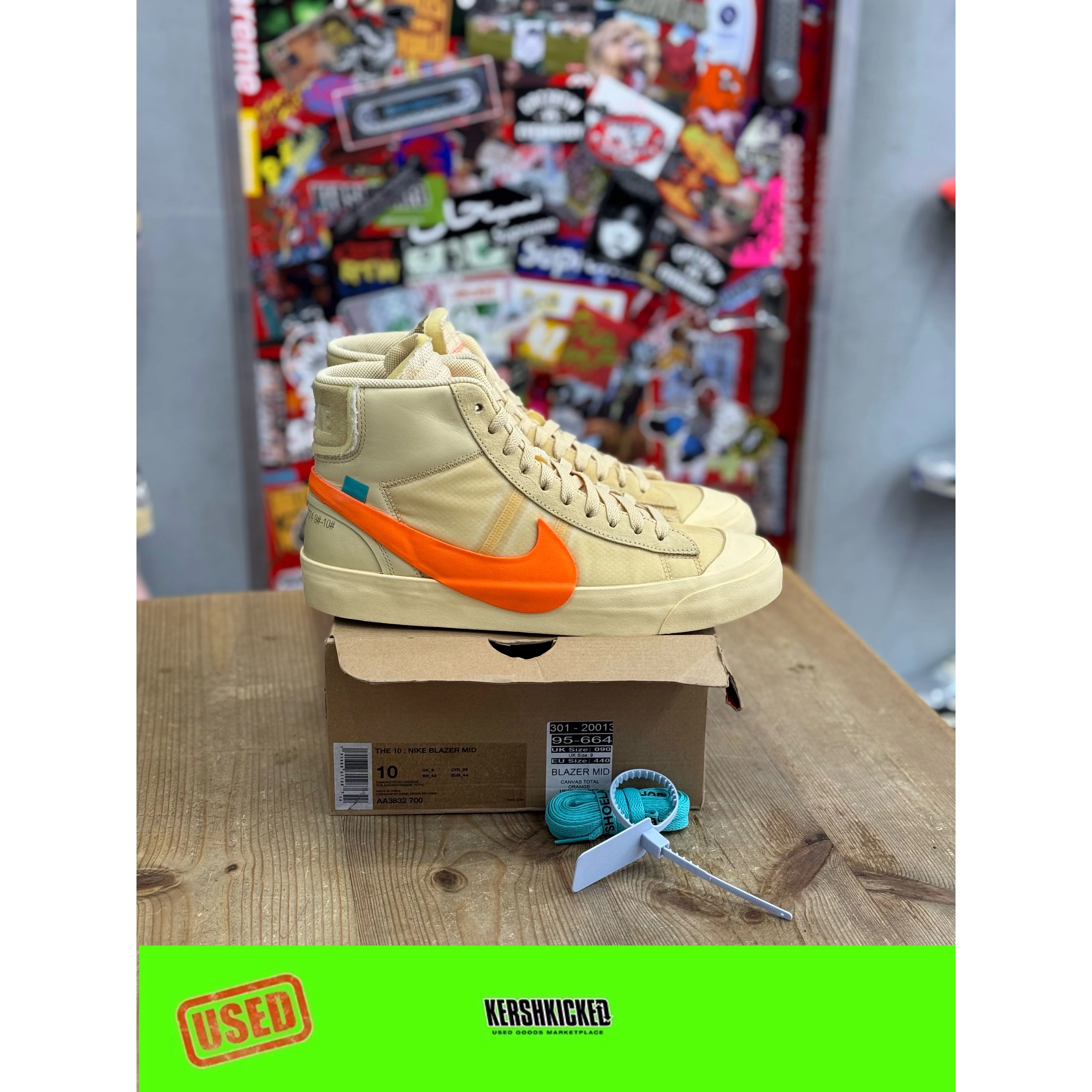 Nike Blazer Mid Off-White All Hallow's Eve UK 9