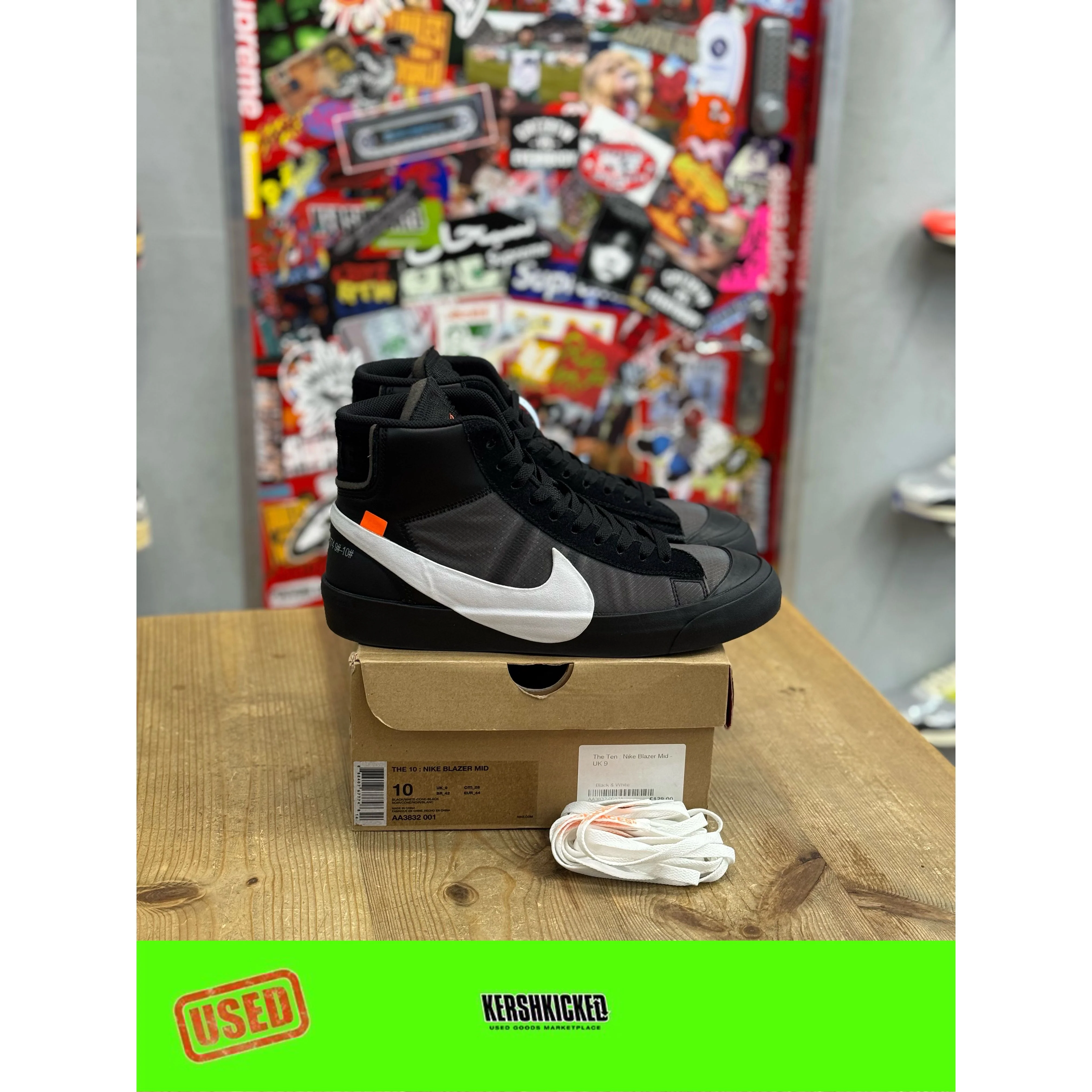 Nike Blazer Mid Off-White Grim Reaper UK 9