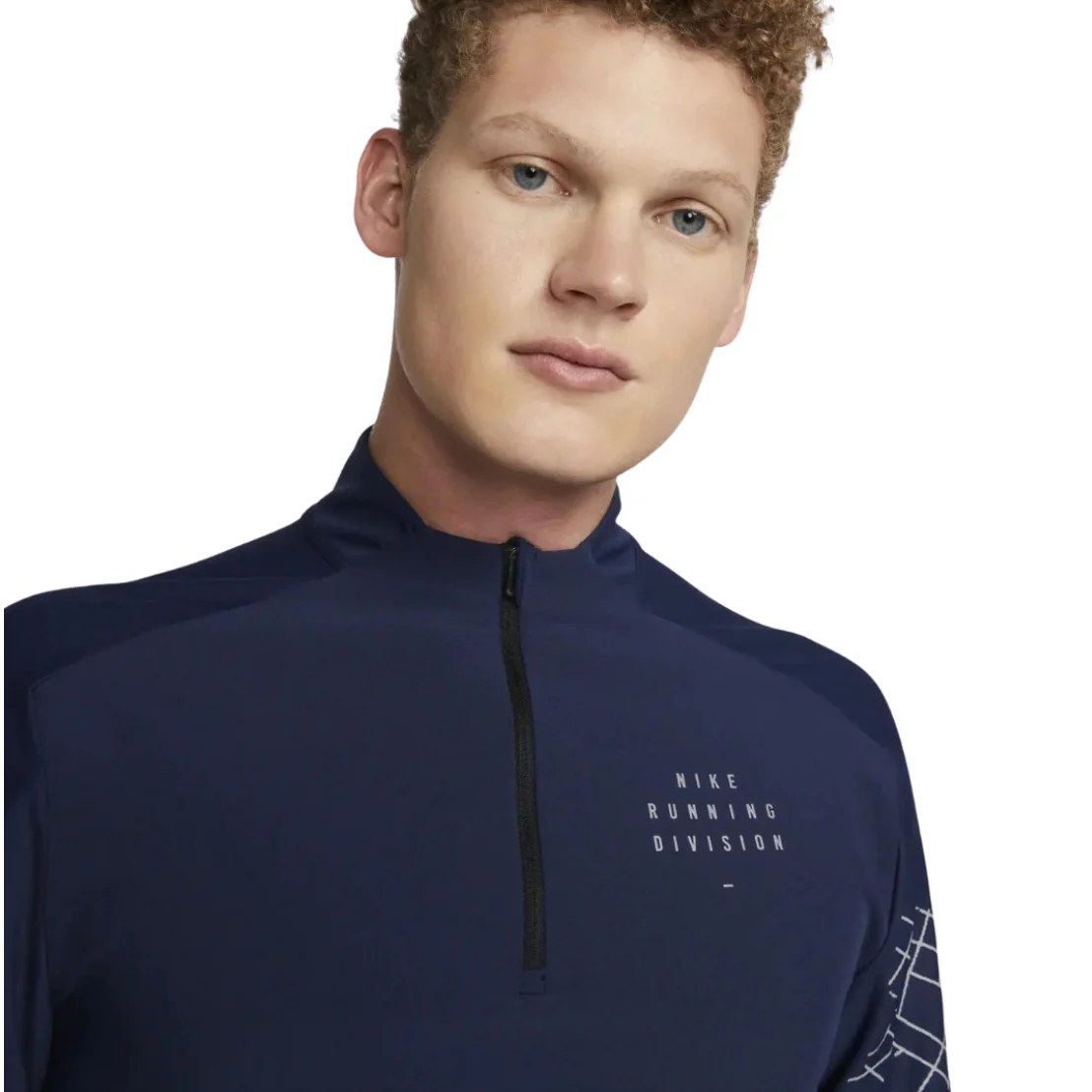 Nike Dri-Fit Run Division 1/4 Zip Top Navy - Image 3