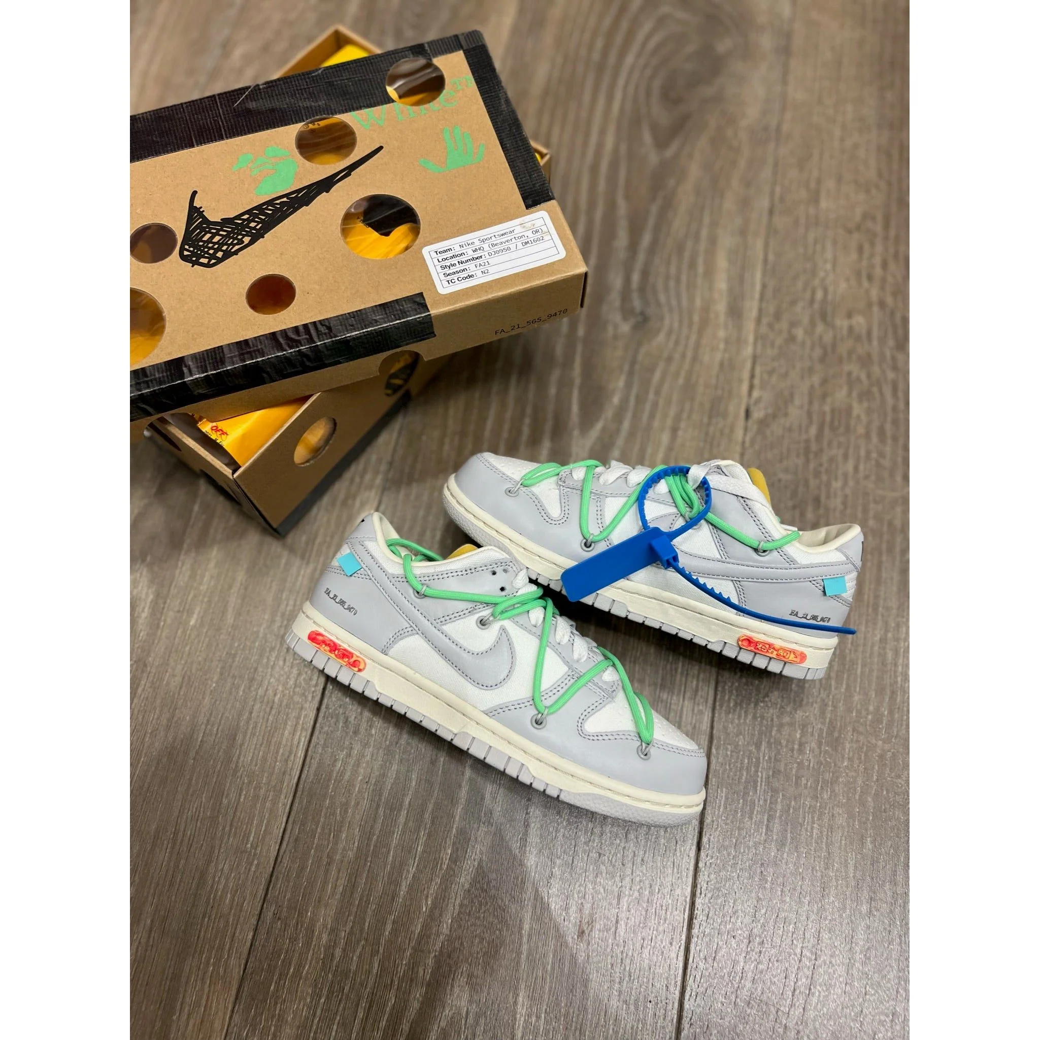 Nike Dunk Low Off-White Lot 26 - Image 5