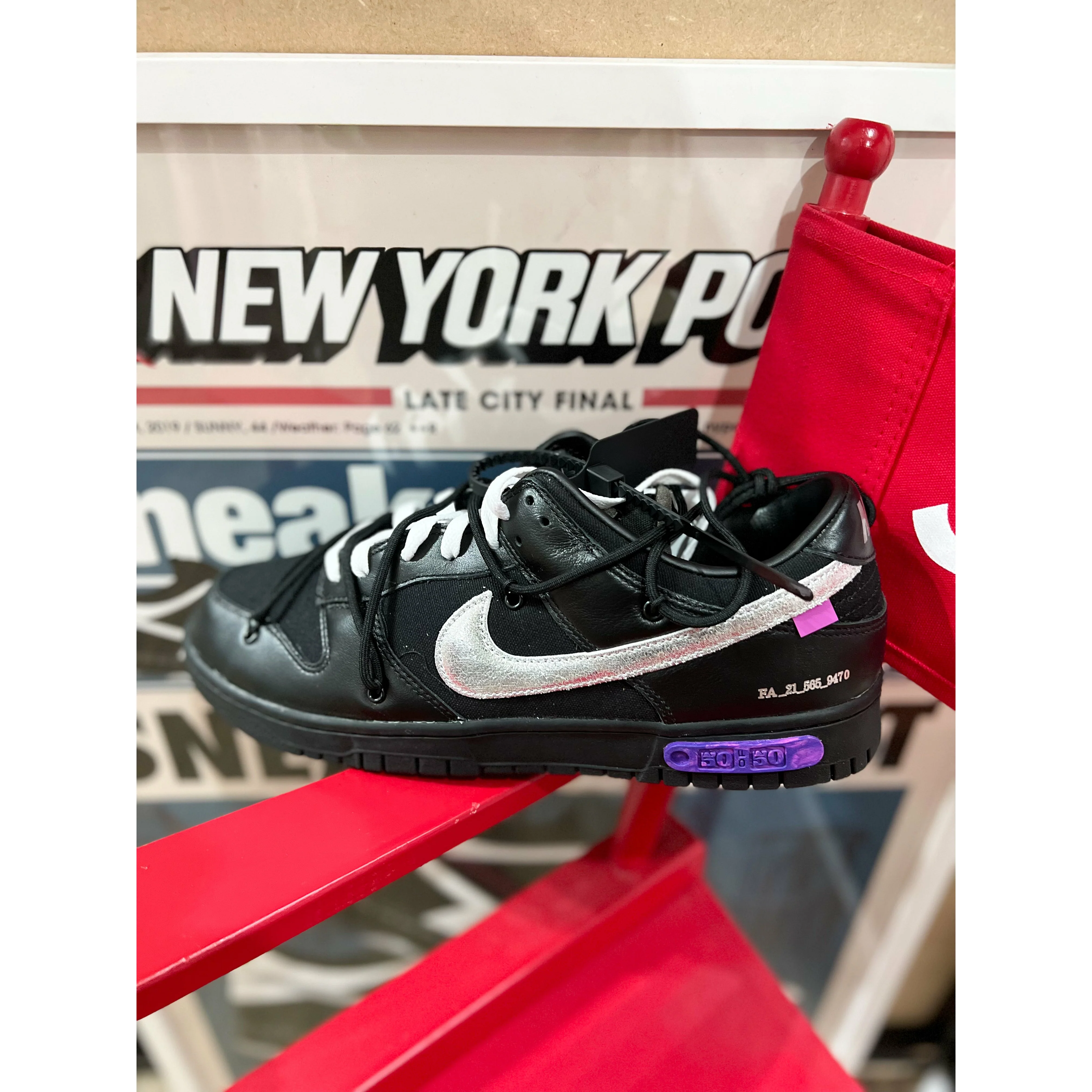Nike Dunk Low Off-White Lot 50 - Image 5