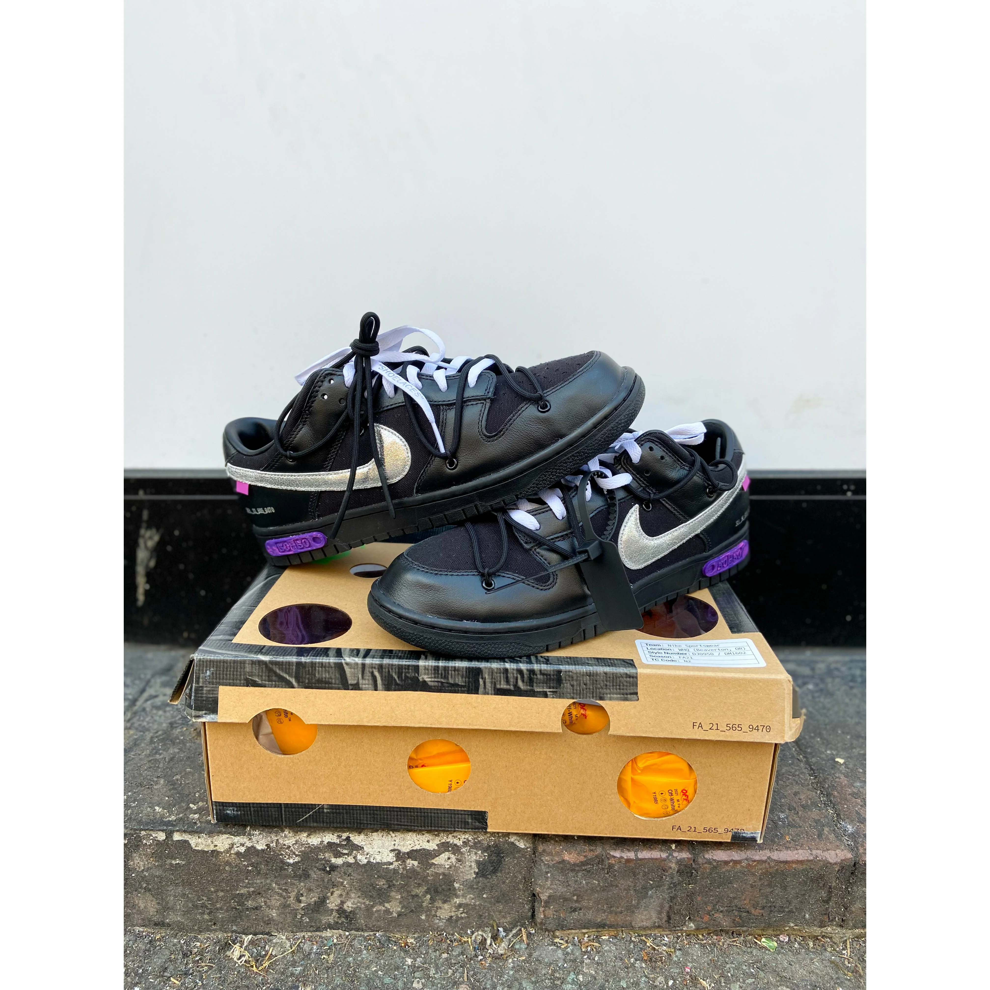 Nike Dunk Low Off-White Lot 50 - Image 6