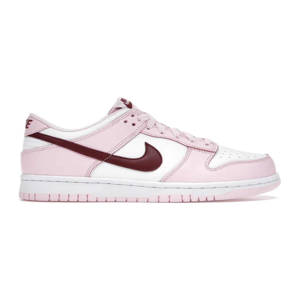 Nike Dunk Low Pink Red White (GS) - Image 3