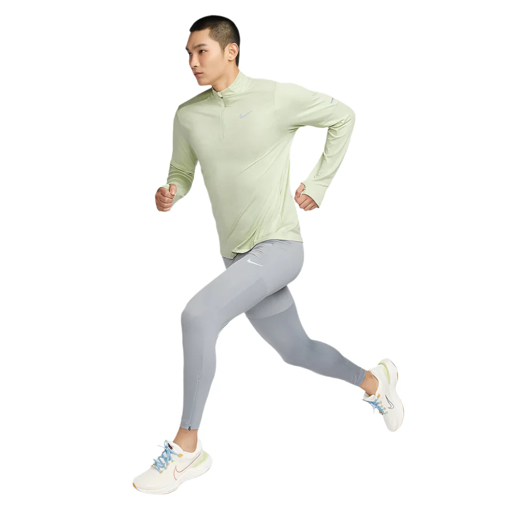 Nike Element Dri-FIT 1/4 Zip Pullover Light Green - Image 3