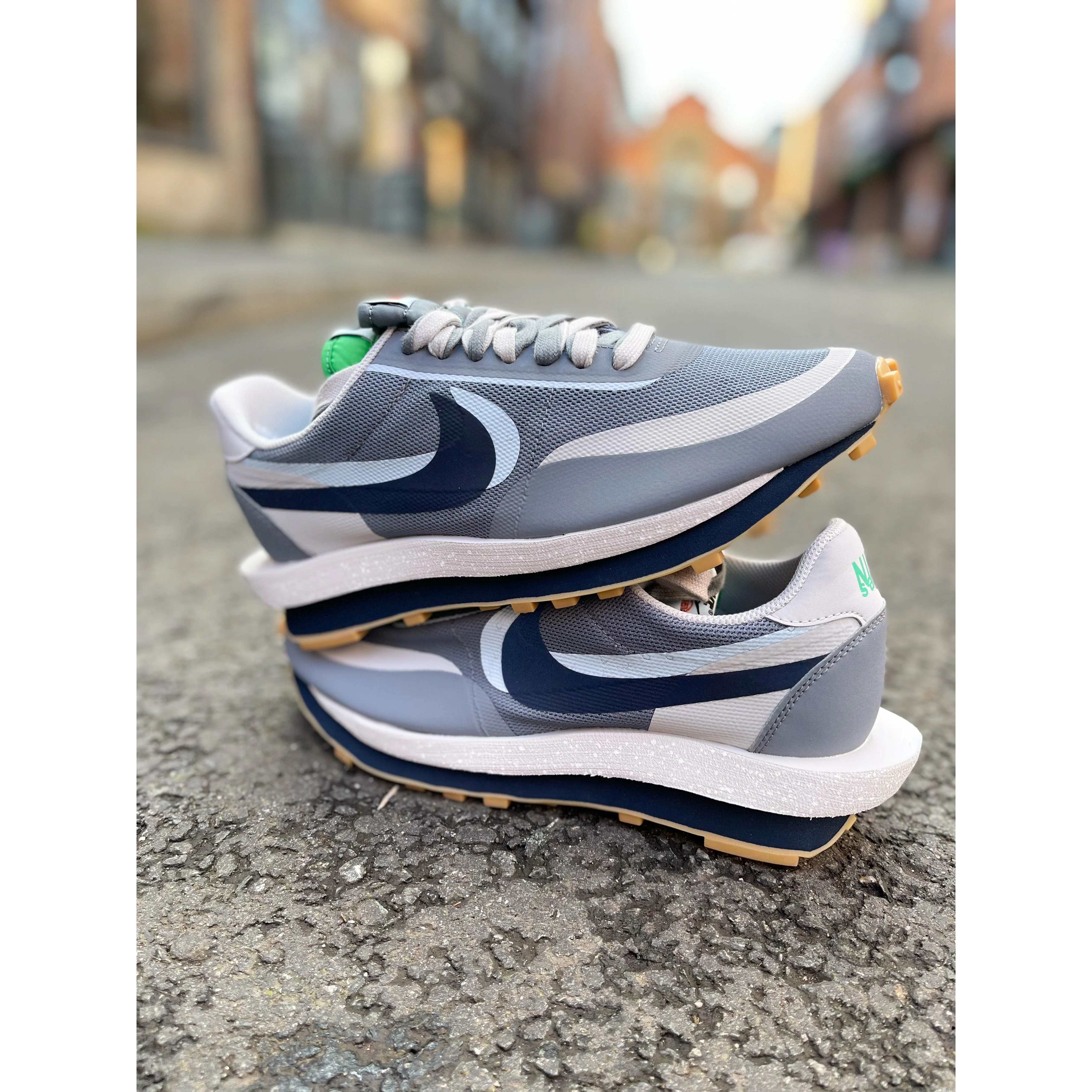 Nike LD Waffle Sacai CLOT Kiss of Death 2 Cool Grey - Image 3