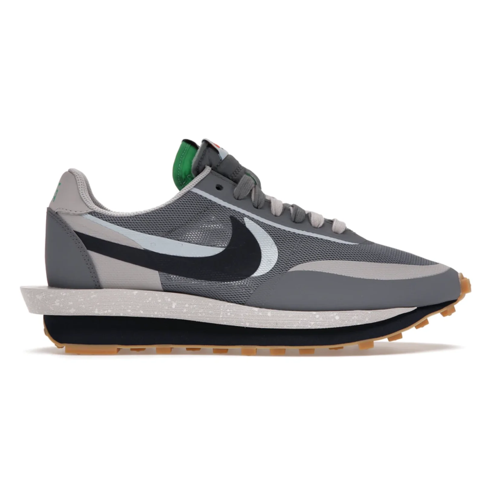 Nike LD Waffle Sacai CLOT Kiss of Death 2 Cool Grey - Image 4