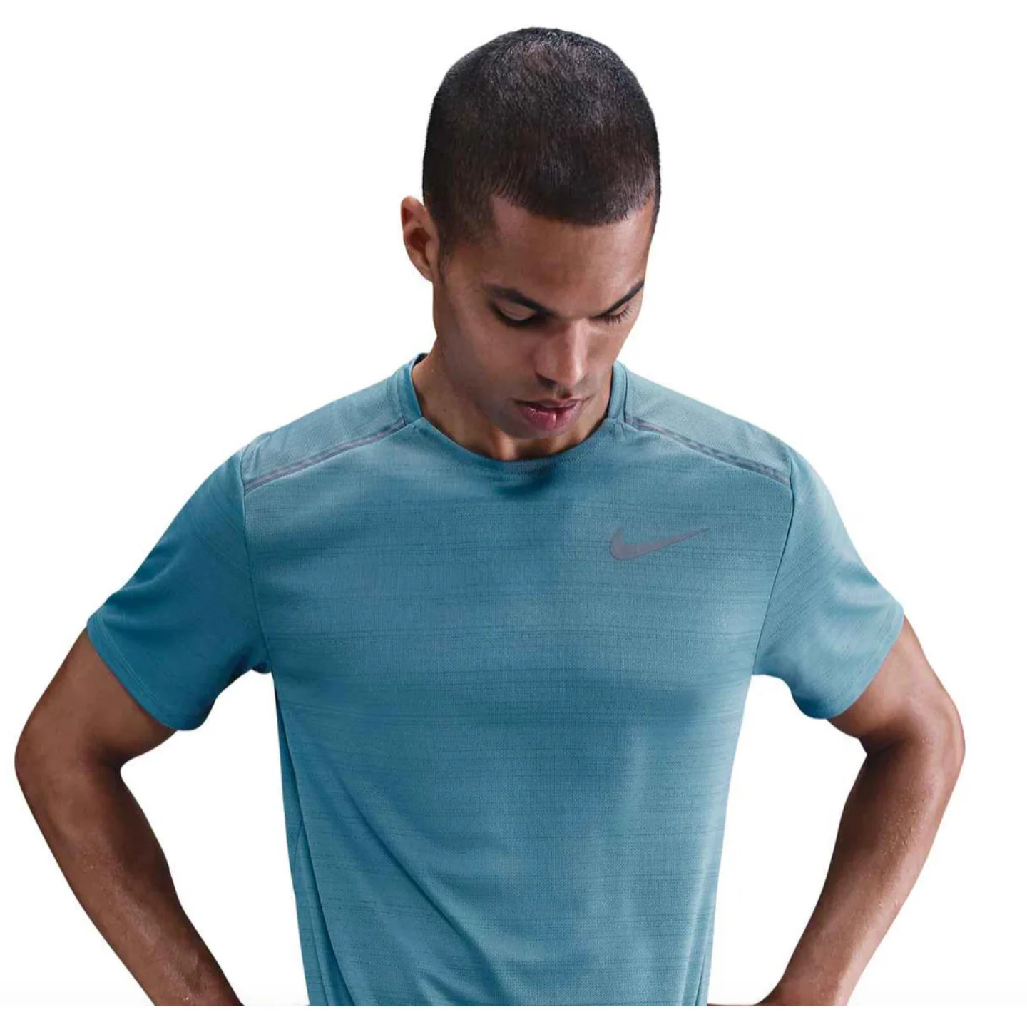 Nike Miler Tee 1.0 Denim Turquoise - Image 4