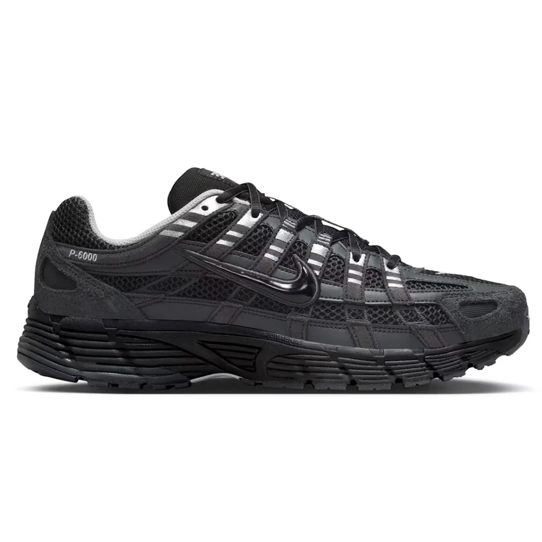 Nike P-6000 Suede Anthracite Metallic Silver