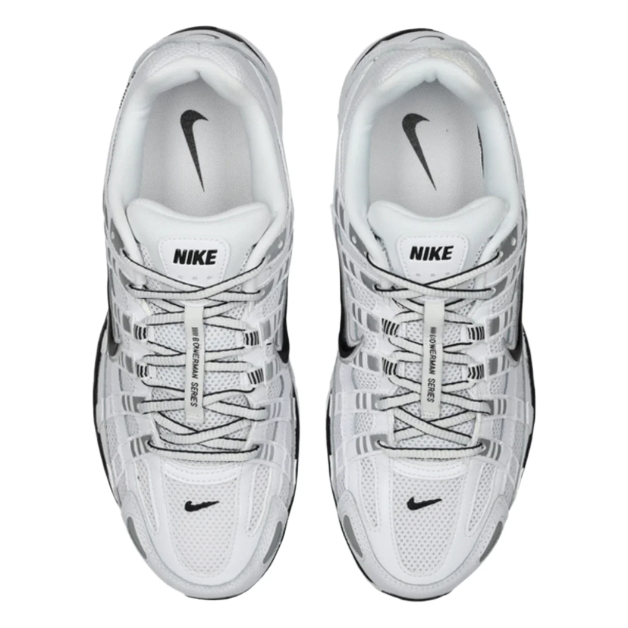 Nike P-6000 White Metallic Silver Black - Image 3
