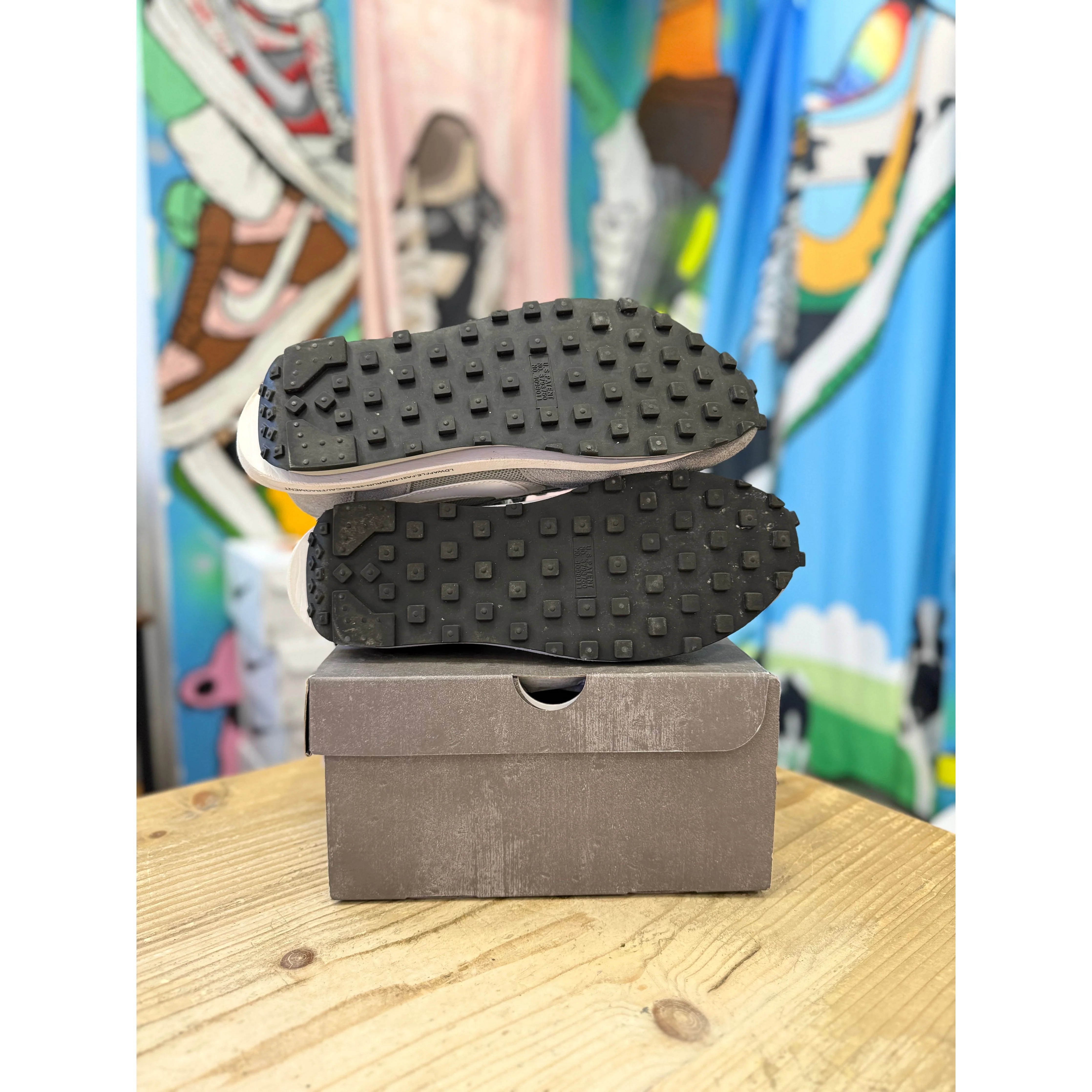 Nike Sacai LDWaffle Fragment Grey UK 10. - Image 3
