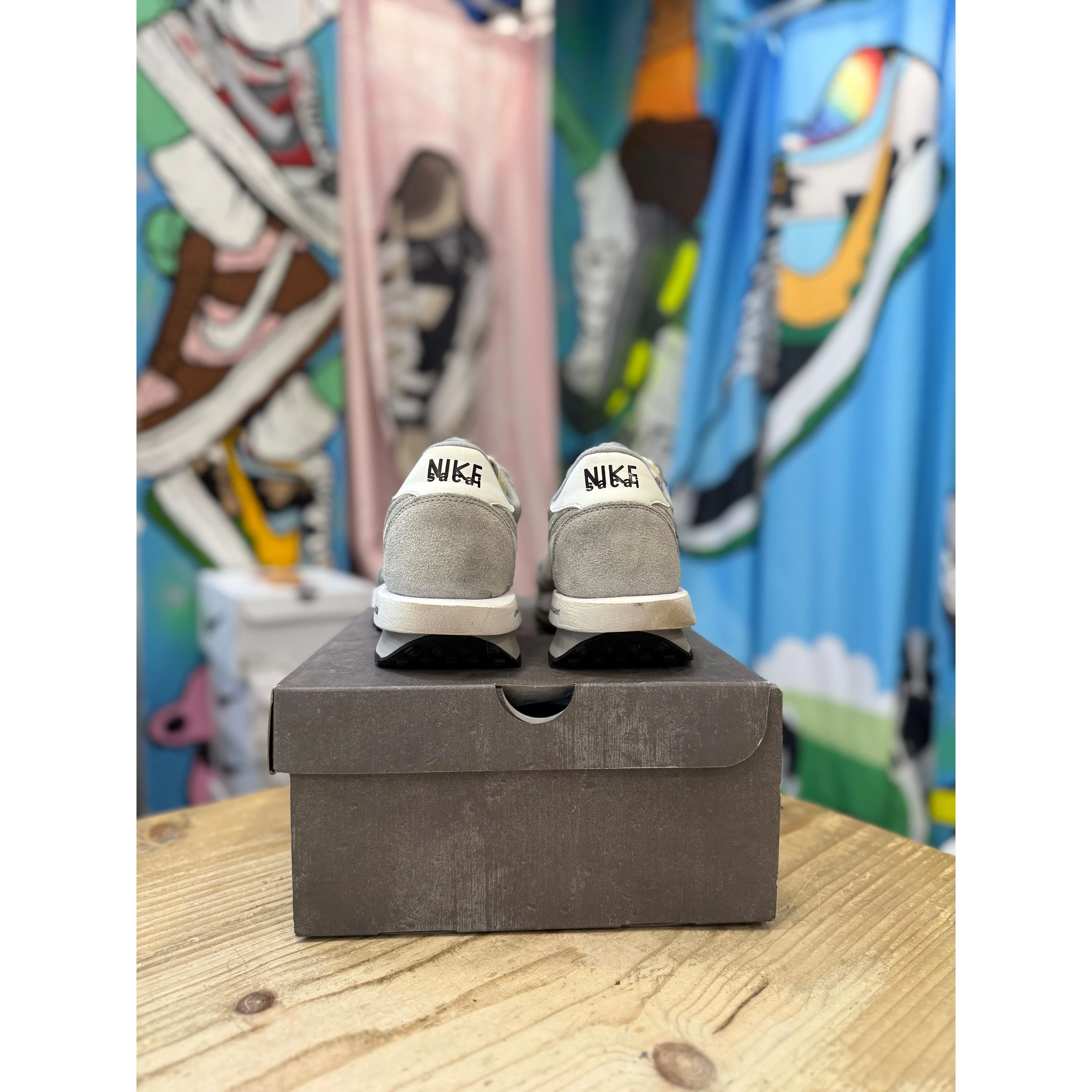 Nike Sacai LDWaffle Fragment Grey UK 10. - Image 4