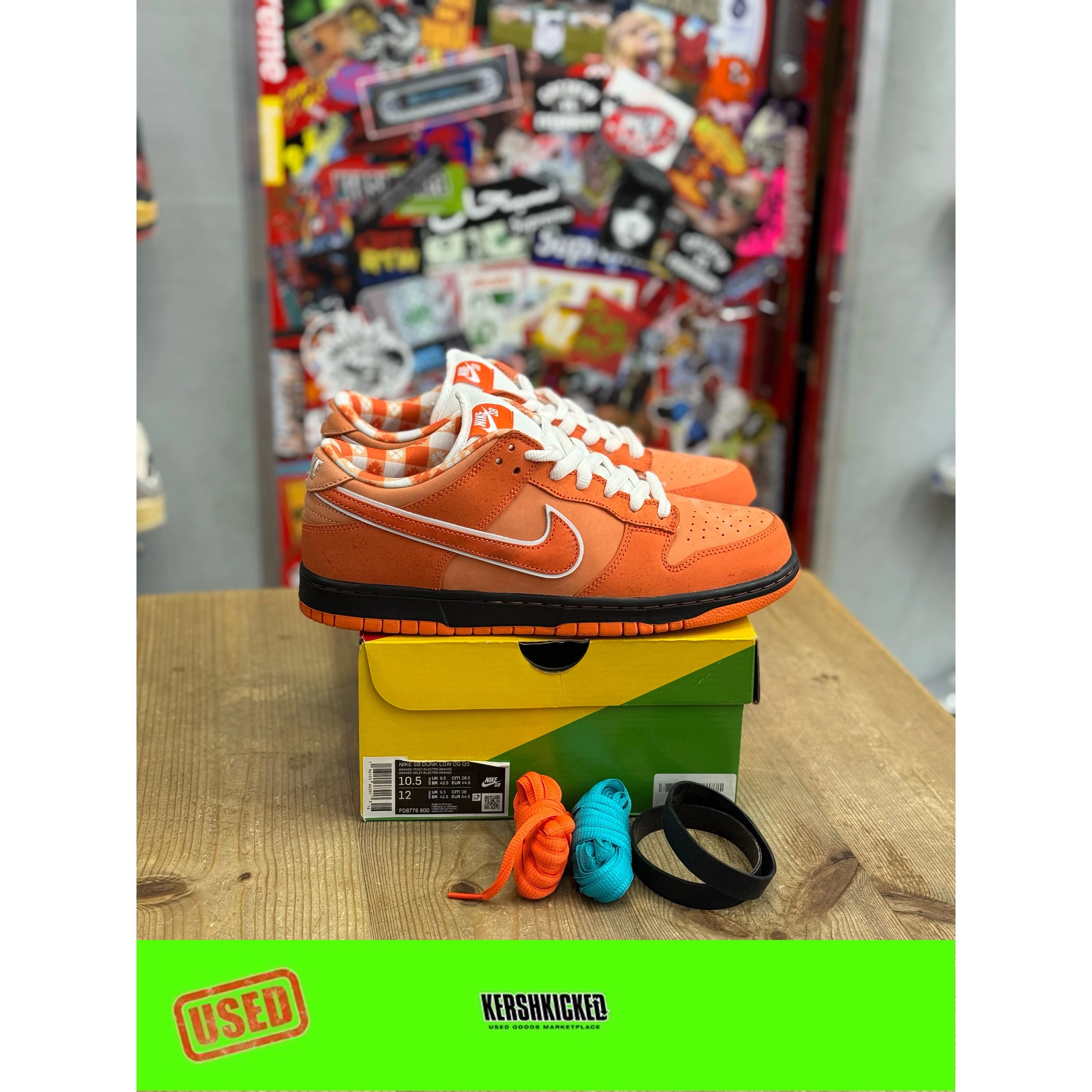 Nike SB Dunk Low Concepts Orange Lobster UK 9.5