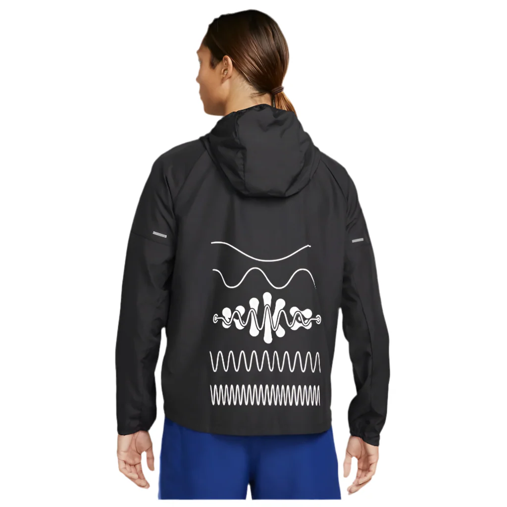 Nike Wild Run Miler Sports Jacket Mens Black - Image 2