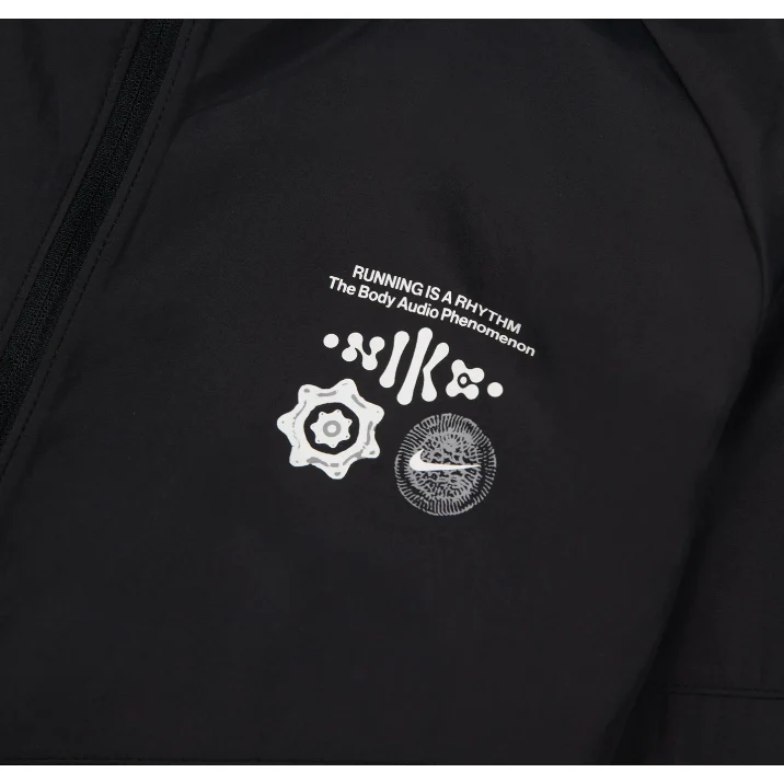 Nike Wild Run Miler Sports Jacket Mens Black - Image 3
