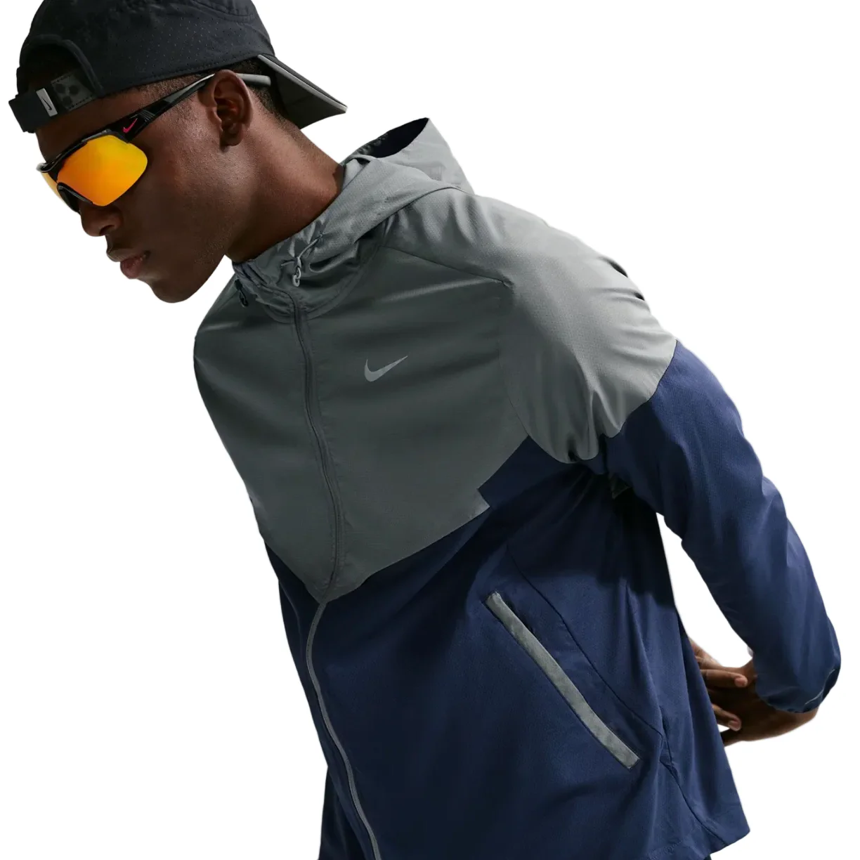 Nike Windbreaker Smoke Grey Navy - Image 4
