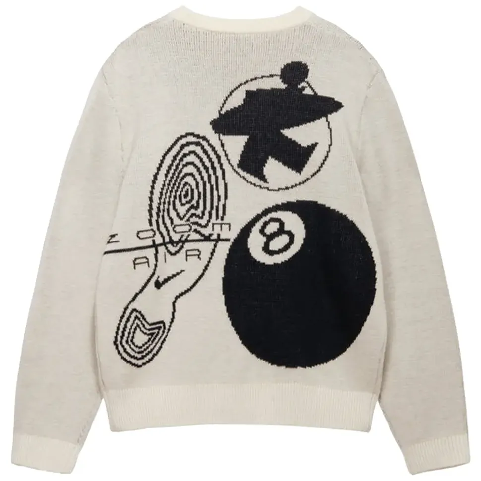 Nike x Stussy Knit Sweater Natural - Image 2