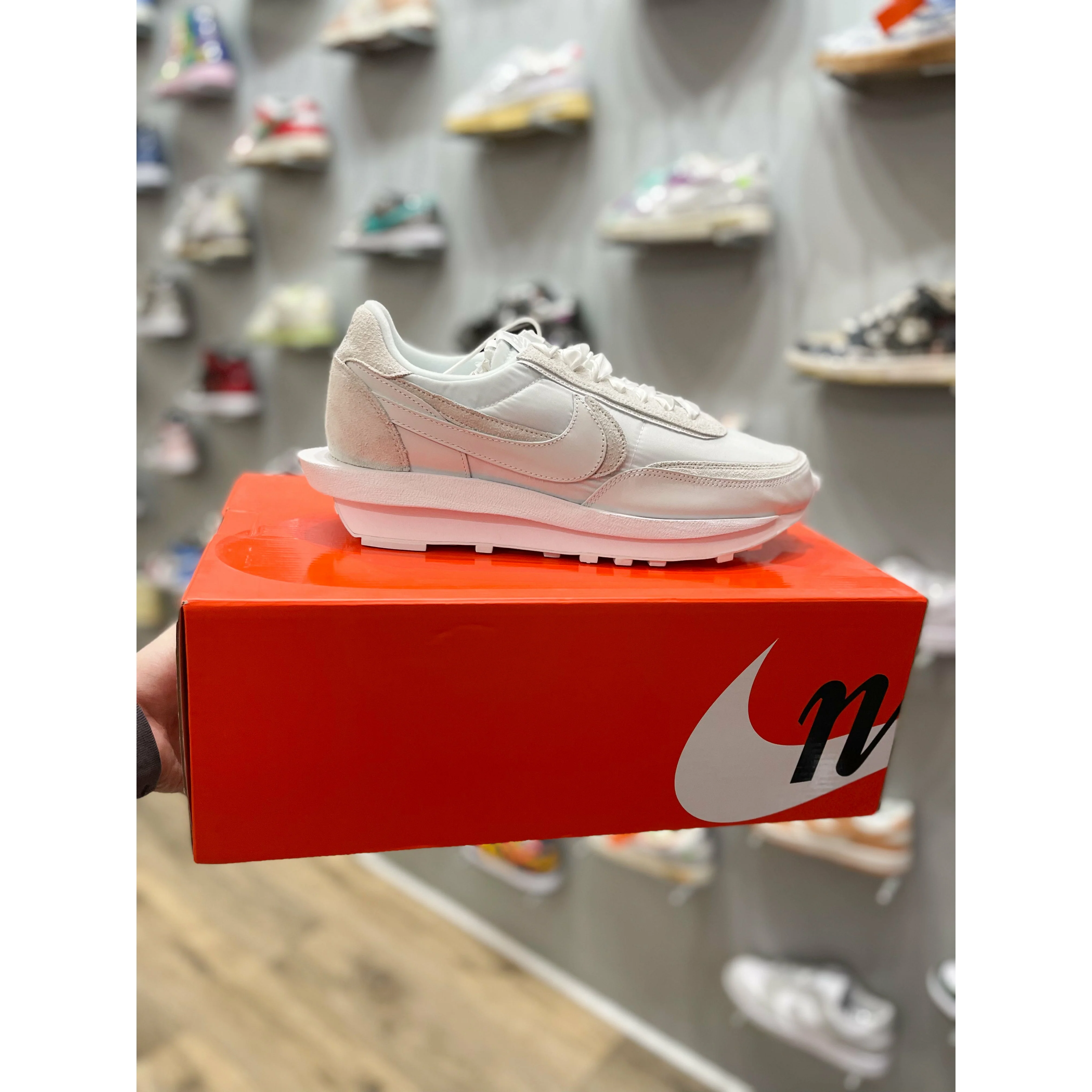 Nike LD Waffle Sacai White Nylon - Image 5
