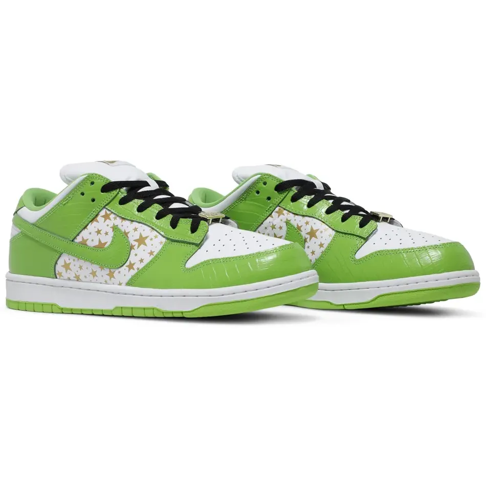 Nike SB Dunk Low Supreme Stars Mean Green (2021) - Image 4