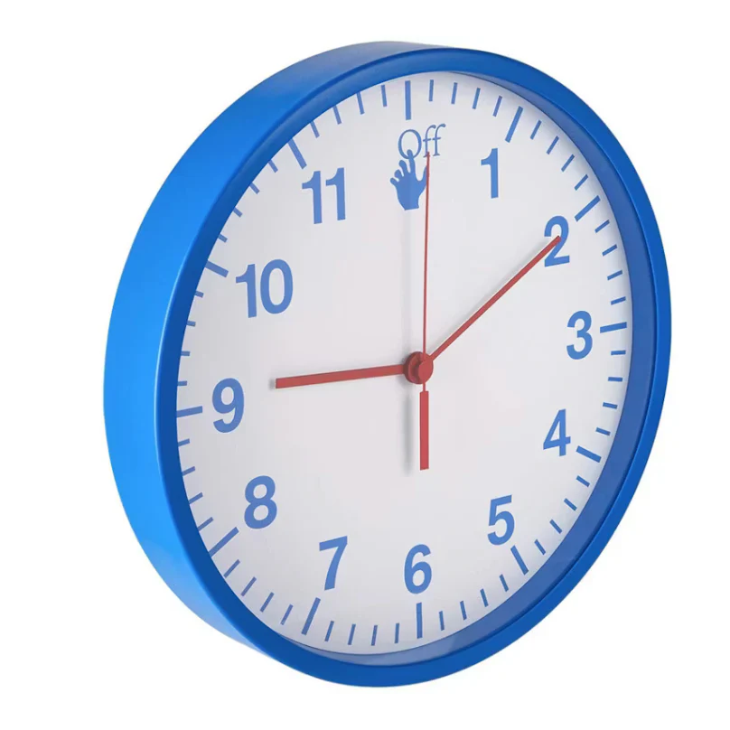OFF-WHITE Wall Clock Matte Blue - Image 2