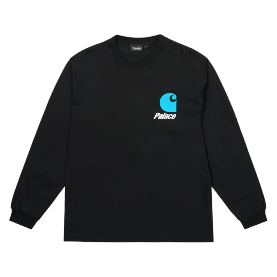 Palace Carhartt WIP Logo Longsleeve Black - Image 2