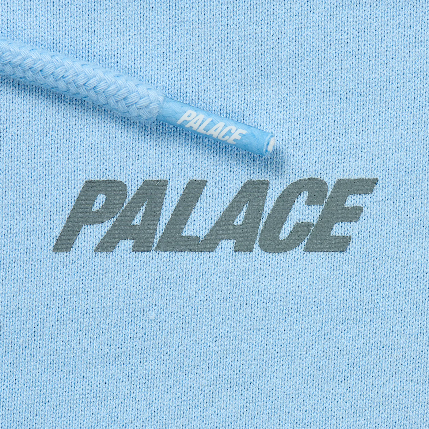 Palace Nike Font Swoosh Hoodie Sky Blue - Image 3