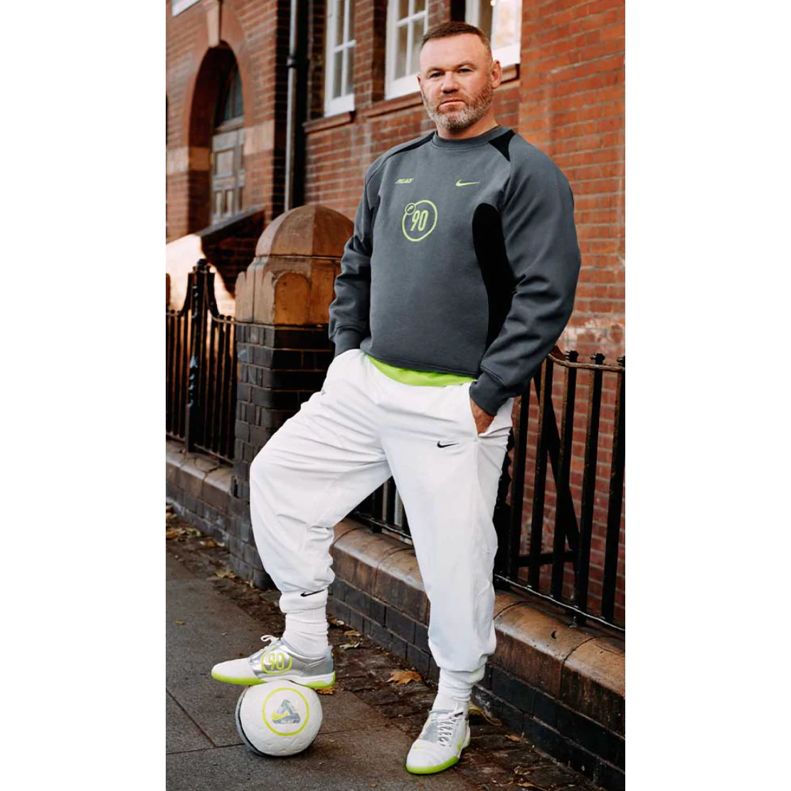 Palace x Nike Total P90 Jersey Grey - Image 4