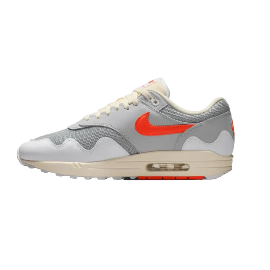 Nike Air Max 1 Patta Waves White Hyper Crimson (With Bracelet) - Image 2