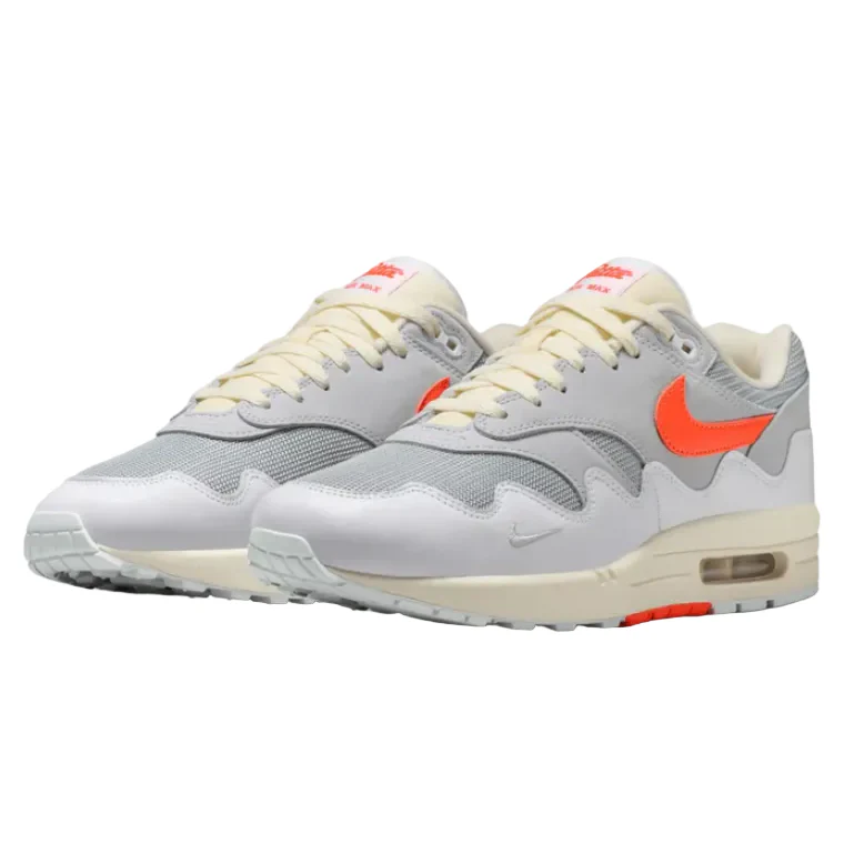 Nike Air Max 1 Patta Waves White Hyper Crimson (With Bracelet) - Image 3