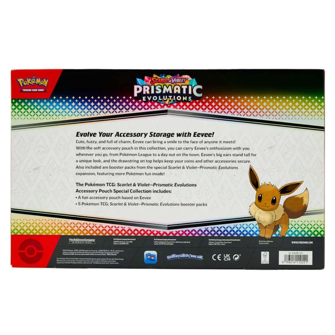 Pokémon Scarlet & Violet Prismatic Evolutions Accessory Pouch Special Collection - Image 2