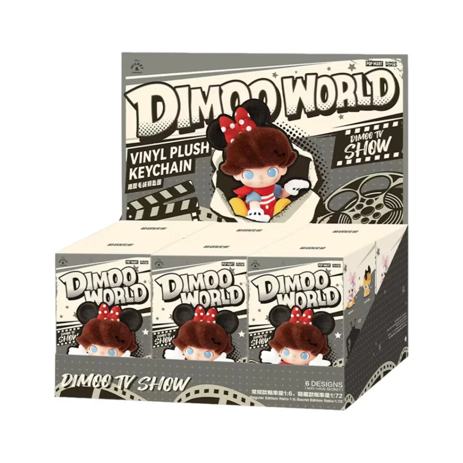 Pop Mart DIMOO World x Disney Series Vinyl Plush Keychain Blind Box - Image 3