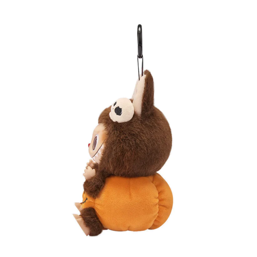 Pop Mart Labubu Happy Halloween Party Series-Sitting Pumpkin Vinyl Plush Pendant - Image 4