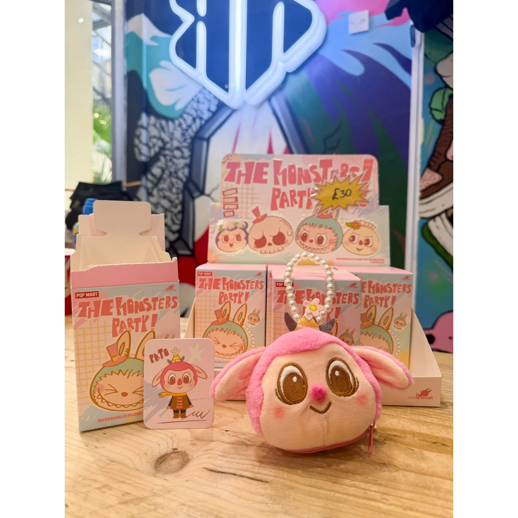 Pop Mart Labubu The Monster Party Series Reversible Plush Doll Blind Box - Image 2