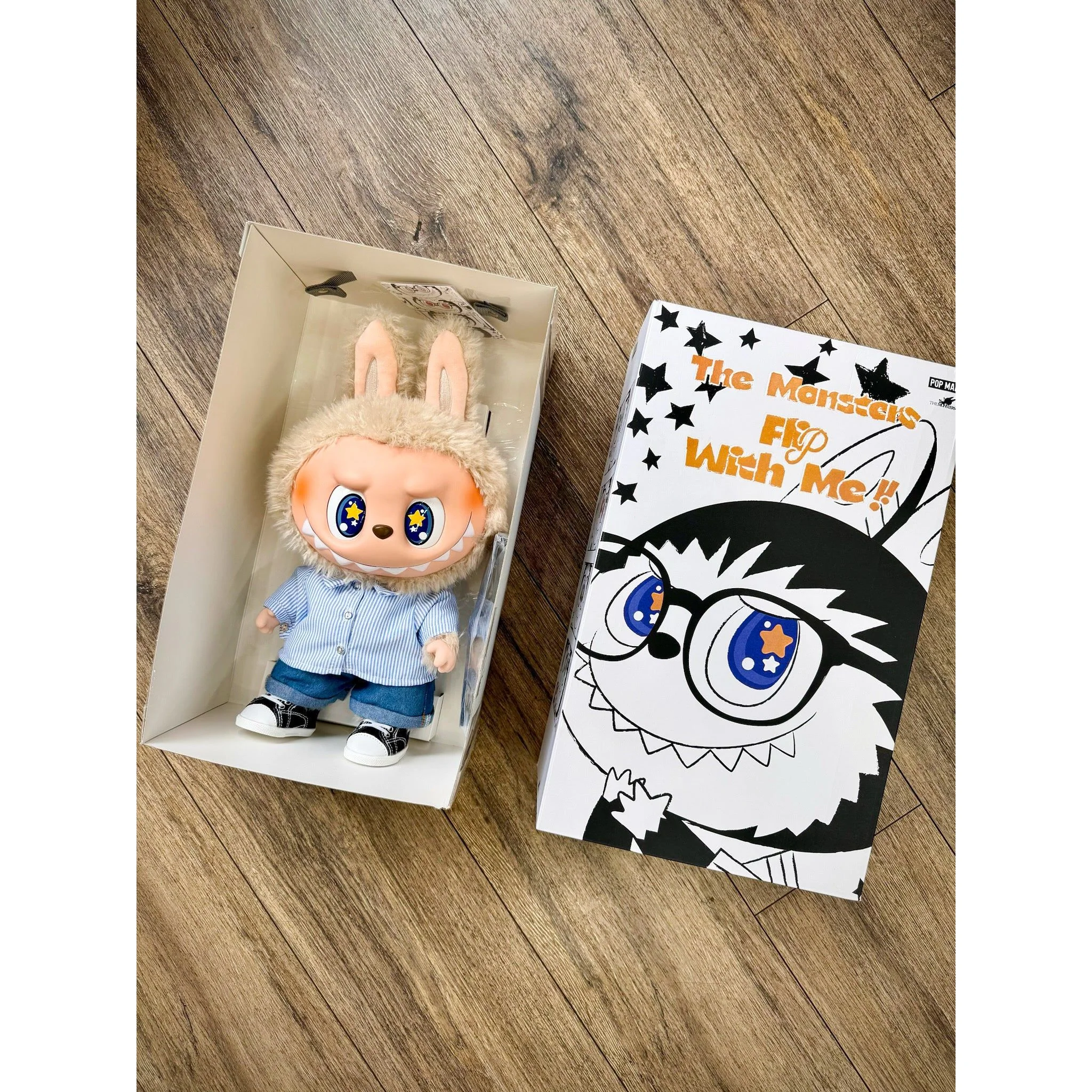 Pop Mart Labubu The Monsters Flip With Me Vinyl Plush Doll
