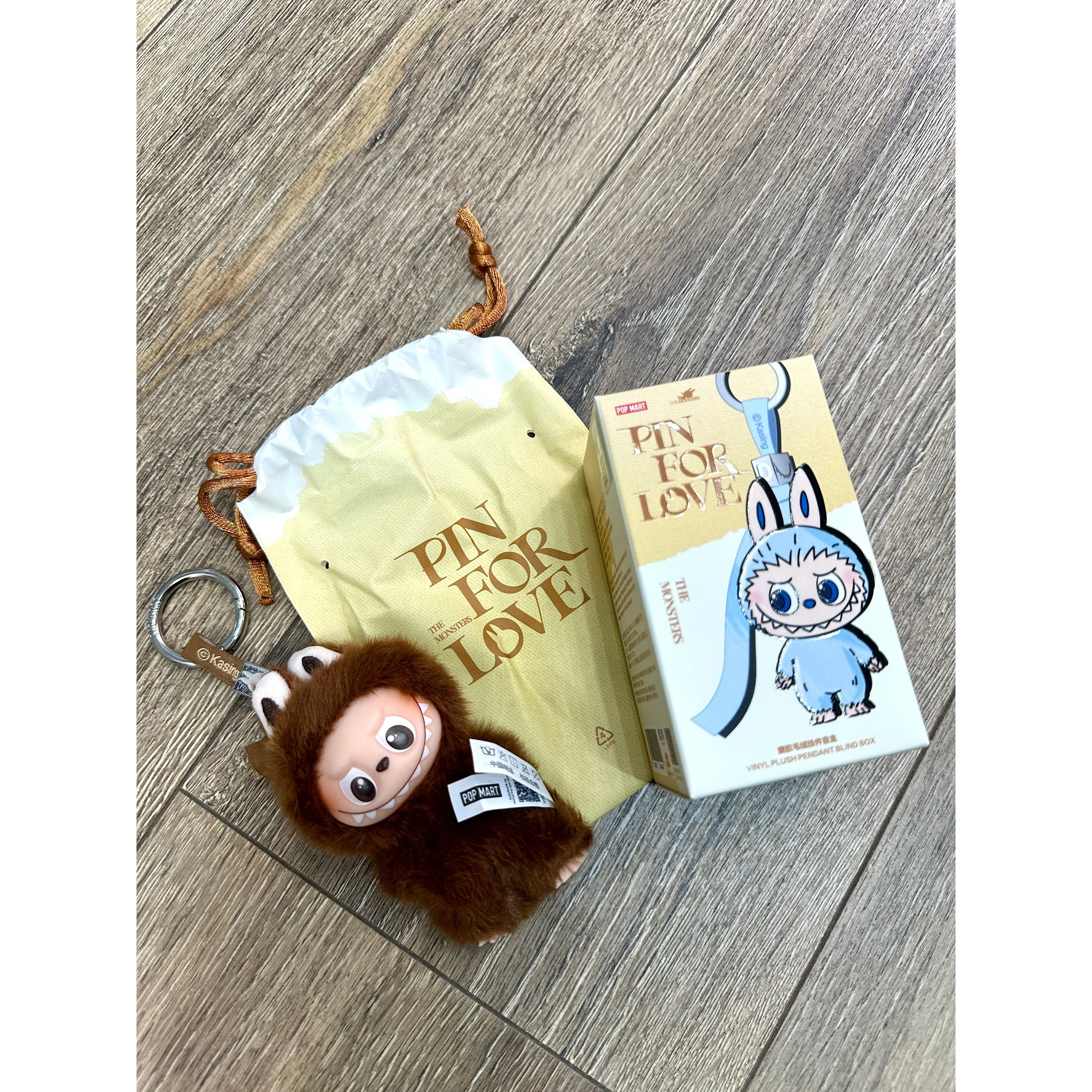 Pop Mart Labubu The Monsters Pin for Love Series Vinyl Plush Pendant (A-M) Single Blind Box - Image 2