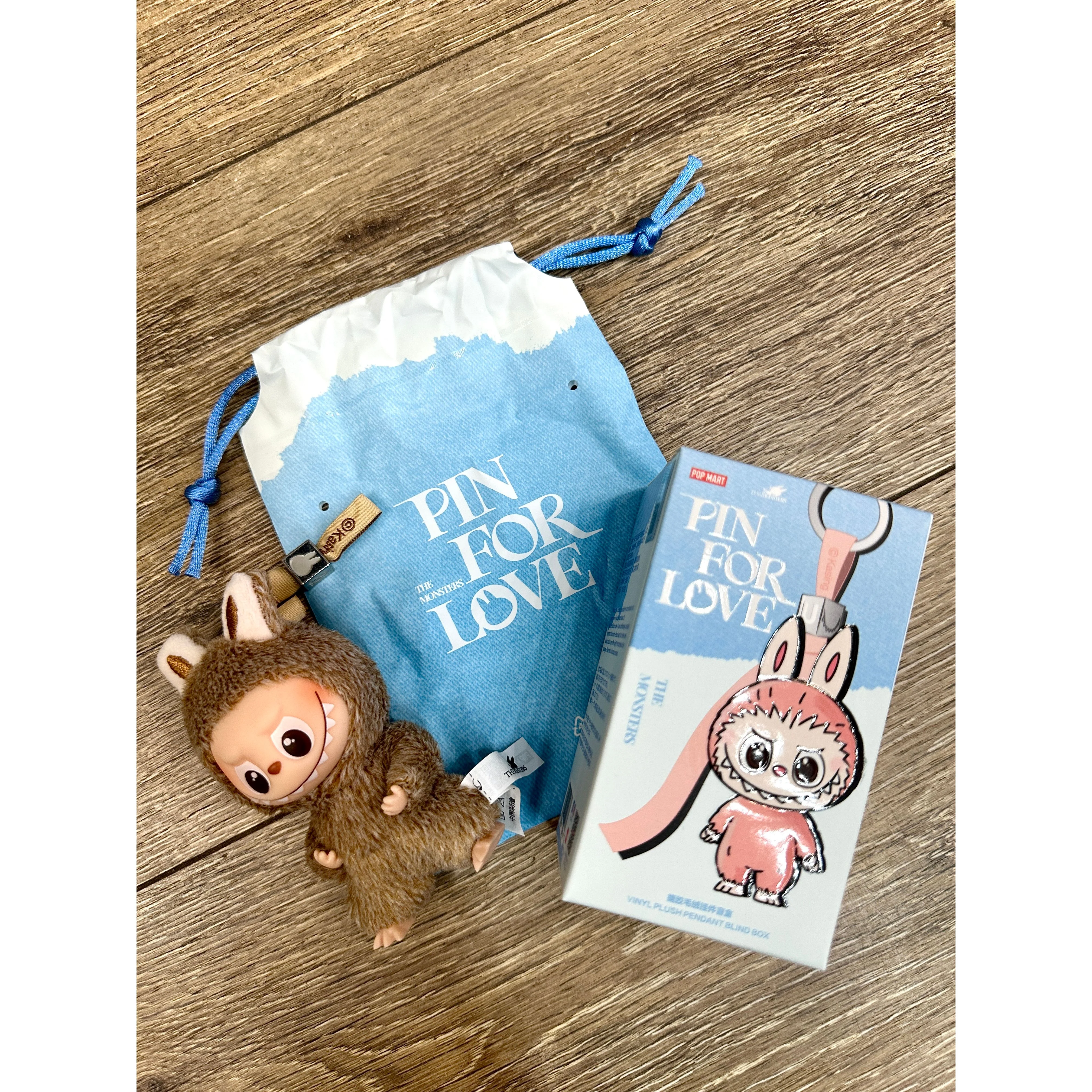 Pop Mart Labubu The Monsters Pin for Love Series Vinyl Plush Pendant (N-Z) Single Blind Box - Image 2