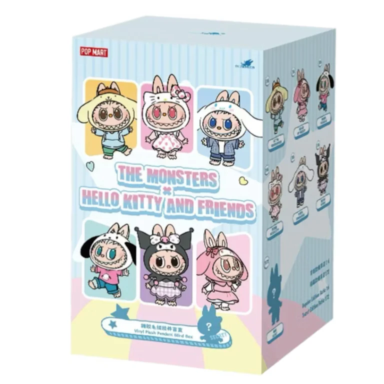Pop Mart The Monsters Labubu × Hello Kitty and Friends/Sanrio Characters Series Sealed Case Single Blind Box