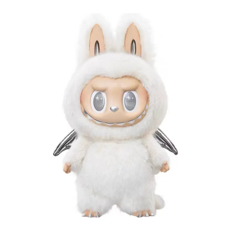 Pop Mart The Monsters Labubu Zimomo Angel in Clouds Figure + Tote Bag - Image 4