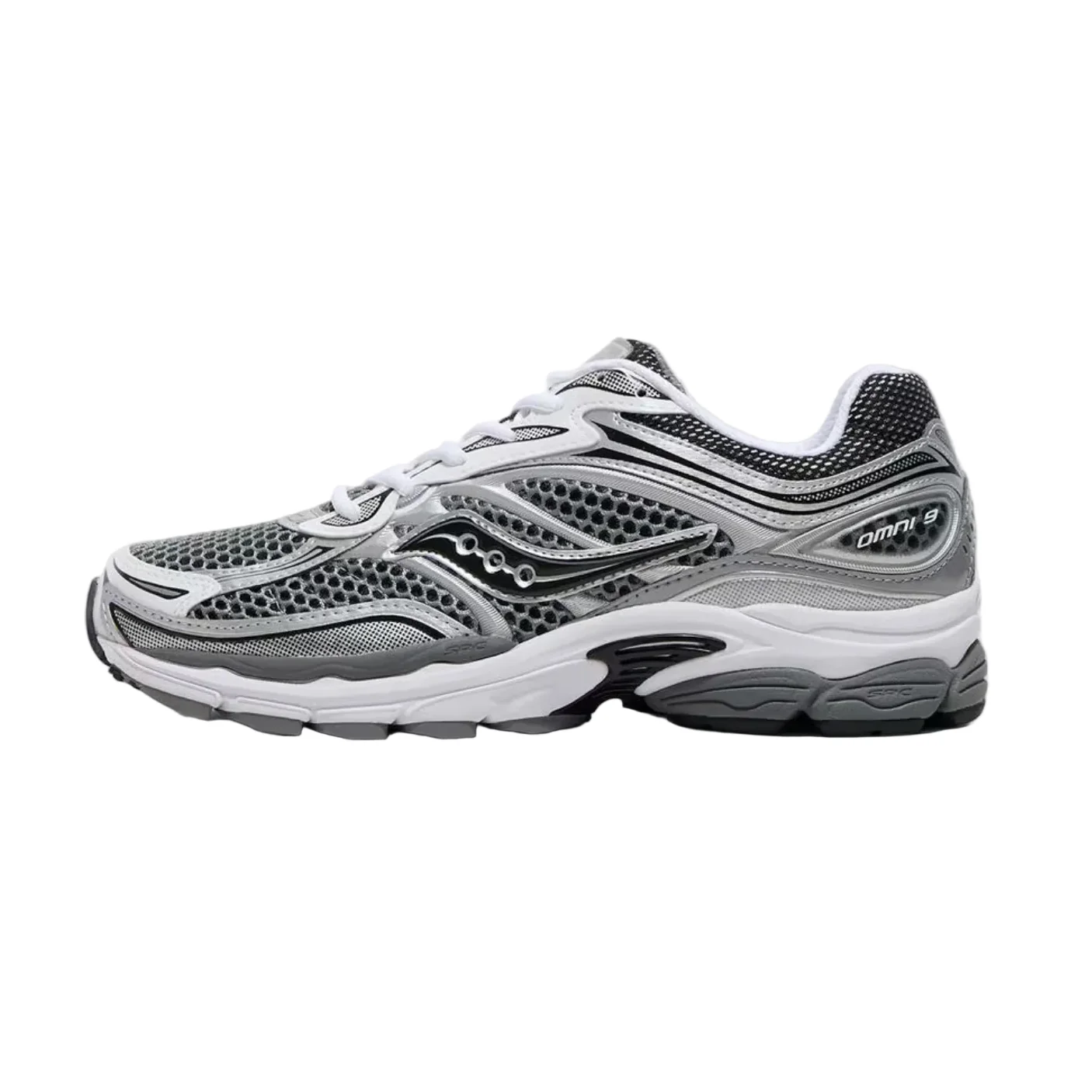 Saucony ProGrid Omni 9 Grey Silver Black - Image 3