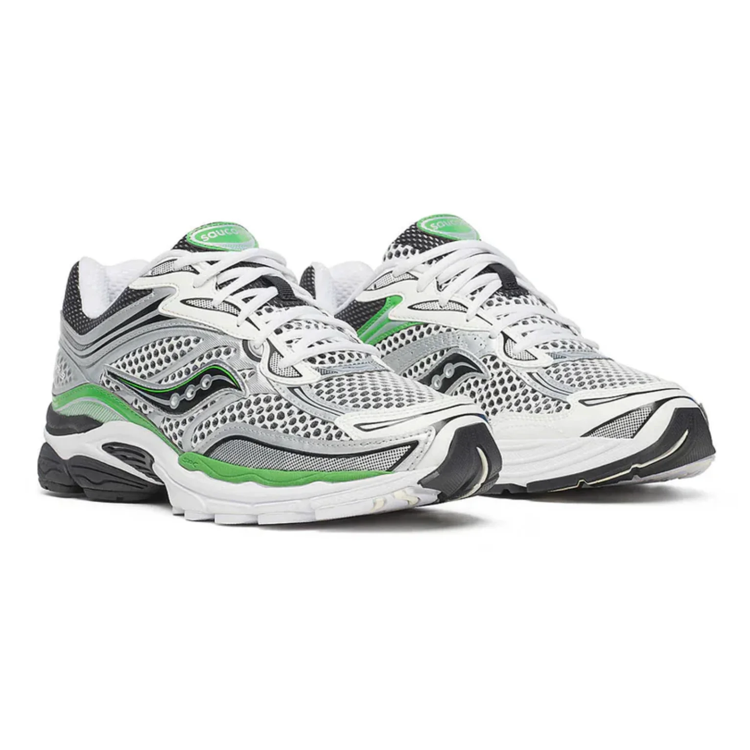 Saucony Progrid Omni 9 Silver Green - Image 2
