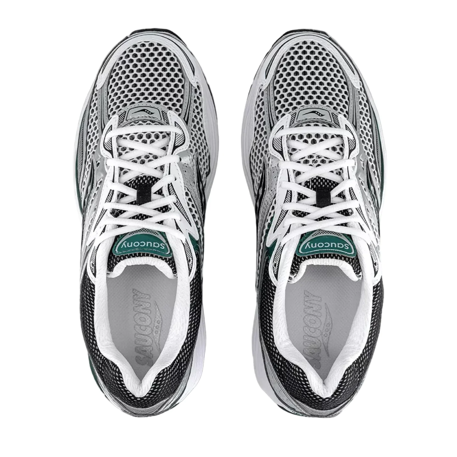 Saucony ProGrid Omni 9 White Pine Green - Image 3