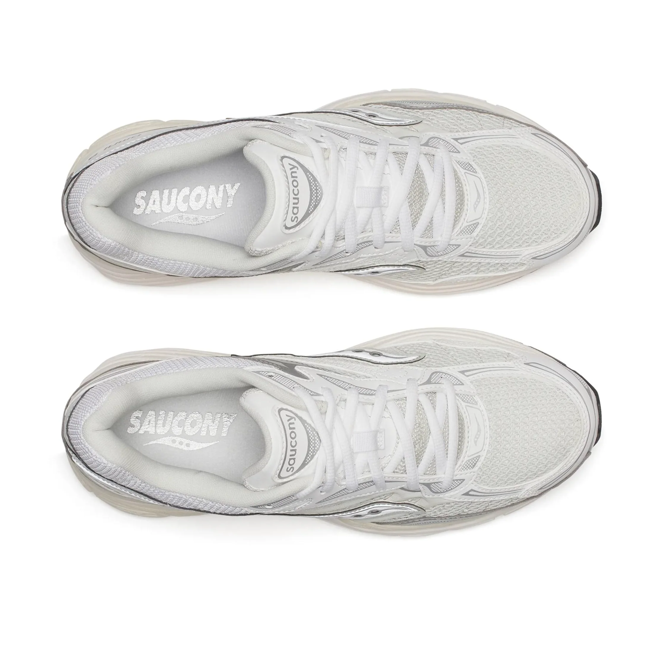 Saucony ProGrid Omni 9 White Silver - Image 4