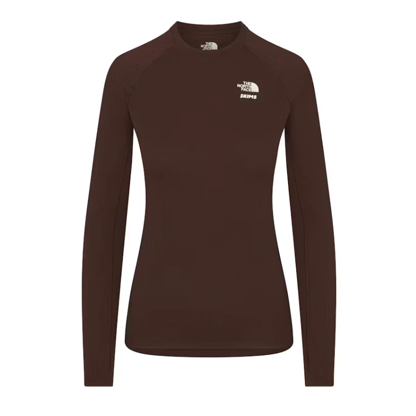 SKIMS x TNF Dotknit Long Sleeve Top Cocoa